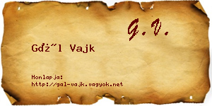 Gál Vajk névjegykártya