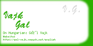 vajk gal business card